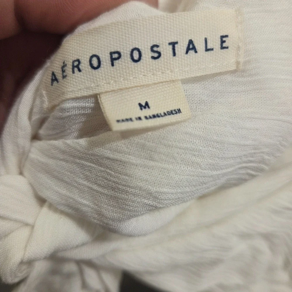 Aeropostale Lace Bralette Bra Top Women's Medium Tie Back‎ Beach Festival Summer